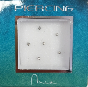 Box di 6 Piercing Naso Griffe piccolo in Oro 750 – 18 carati 06027-0bs7